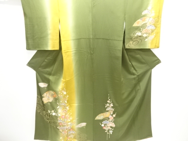 JAPANESE KIMONO / HOMONGI / KIKU & CARRIAGE